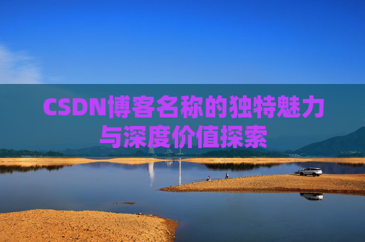 CSDN博客名称的独特魅力与深度价值探索